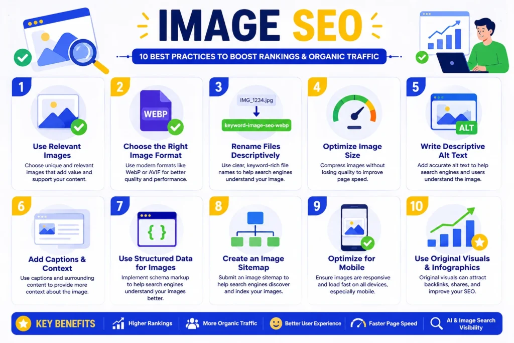 Image SEO Techniques Infographic