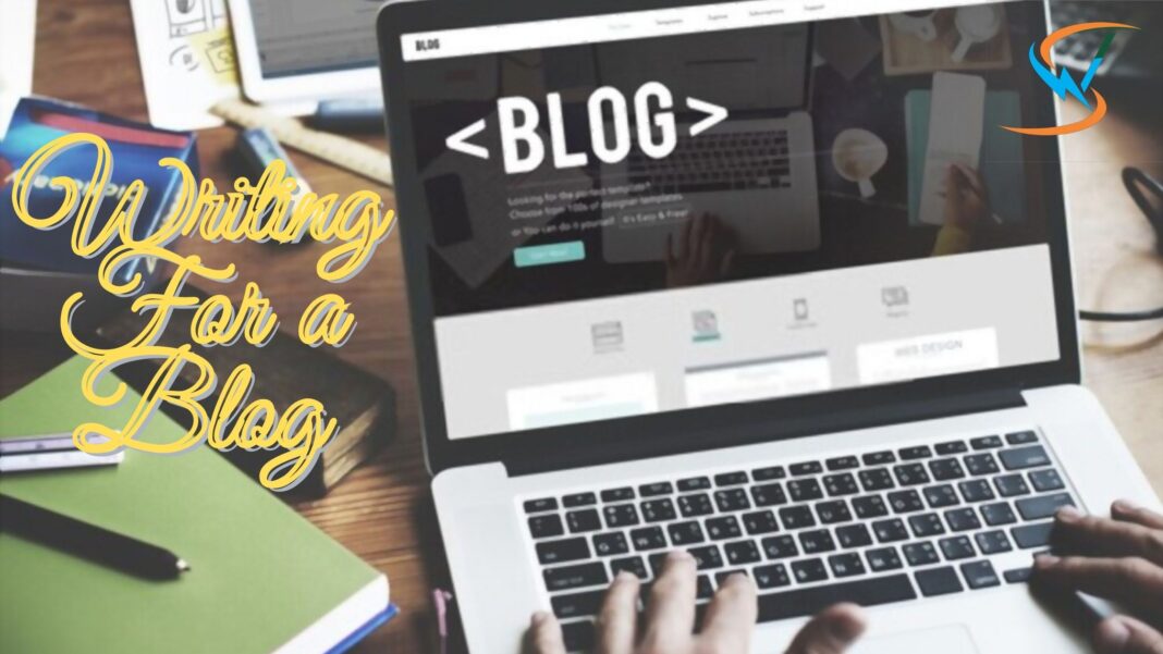 Writing a blog