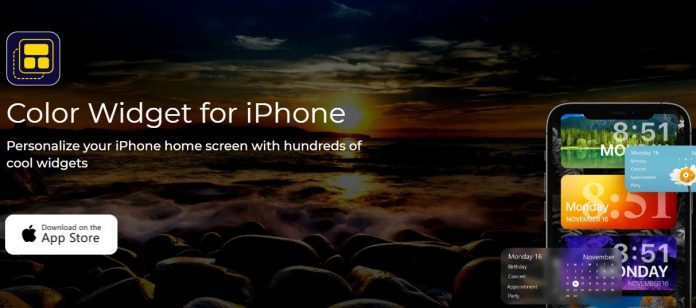 color widgets for iPohne color widgets