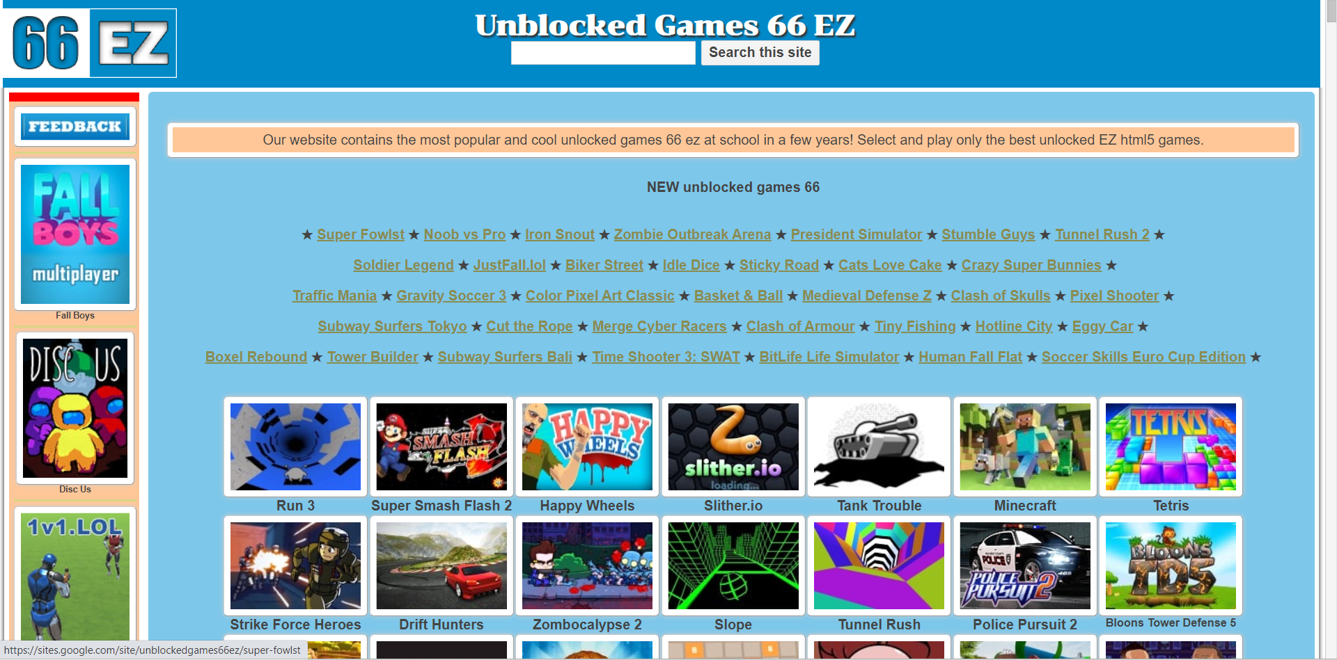 Unblocked Games 66 EZ and how to play games on it - SafeROMs