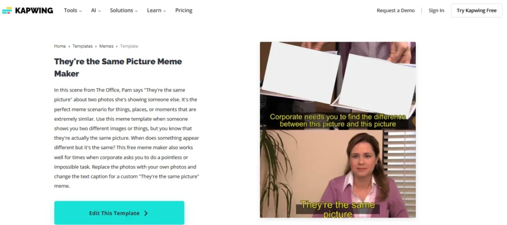 Corporate Wants you to Find the Difference Memes Template Kapwing