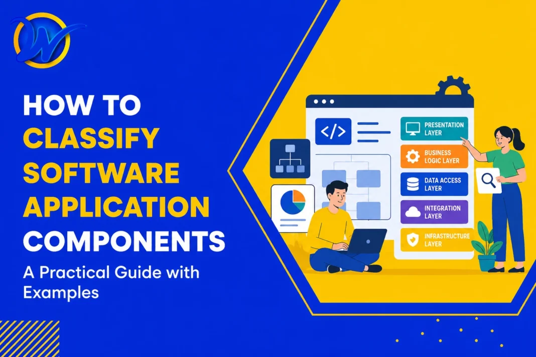 how to classify software applications components